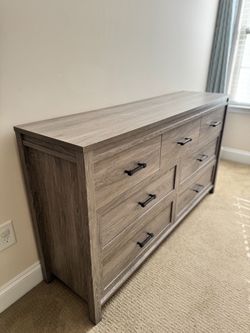 Gray 7-Drawer Dresser