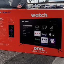 55” Onn Smart 4k Roku Led Tv