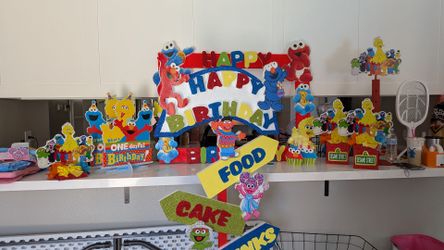 Sesame street birthday decorations