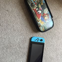 Original Nintendo Switch With Carrying Case And SD Card