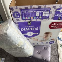 Diapers Size 1 & 2