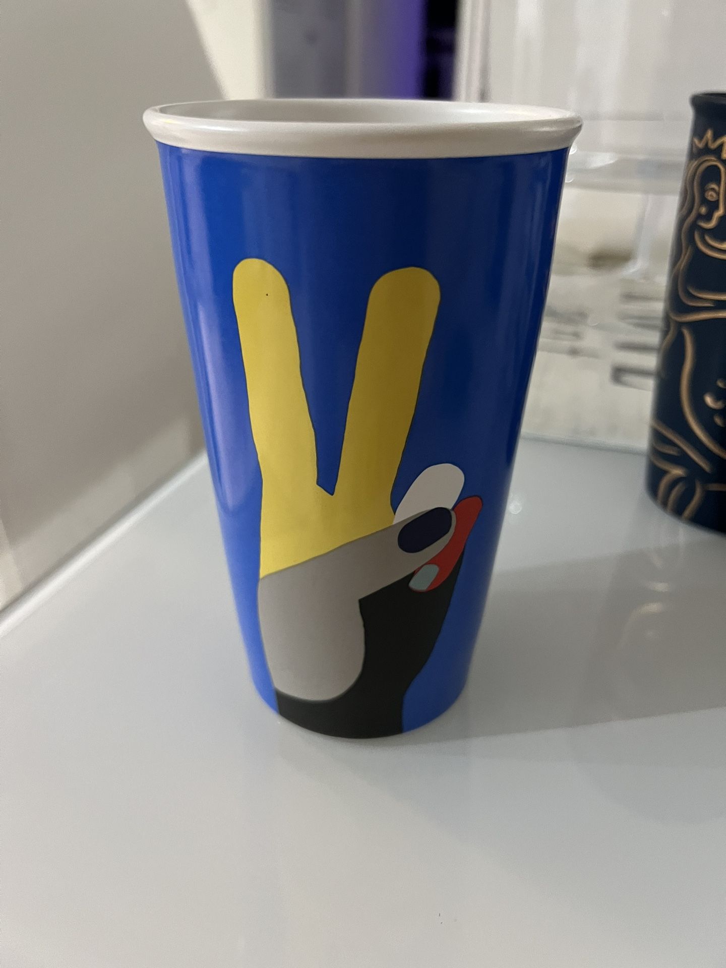 Starbucks Peace Sign Travel Mug