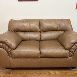 Leather Loveseat