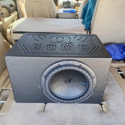 12" kicker comp Q. 1000 RMS. Brand new sub and box