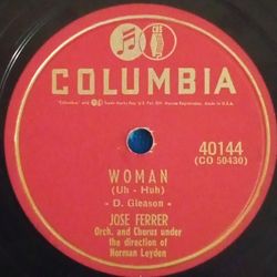 Vintage 78 RPM Shellac Record - Jose Ferrer and Rosemary Clooney