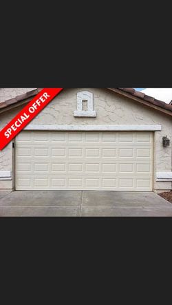 16x7 non-insulated garage door new