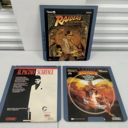Laserdisc Lot Raiders of the Lost Ark, Star Trek II The Wrath of Khan & Scarface