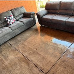 Gray Microfiber 3 Seater Couch