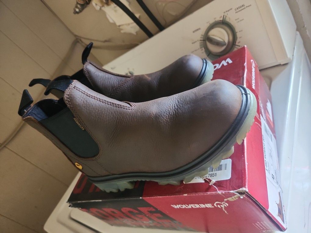 New Leather Work Boots