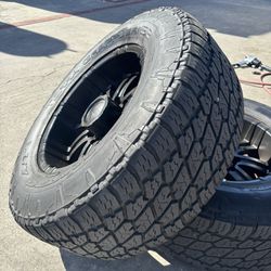 (4) NITTO Terra Grappler G2 33” Tires And wheels