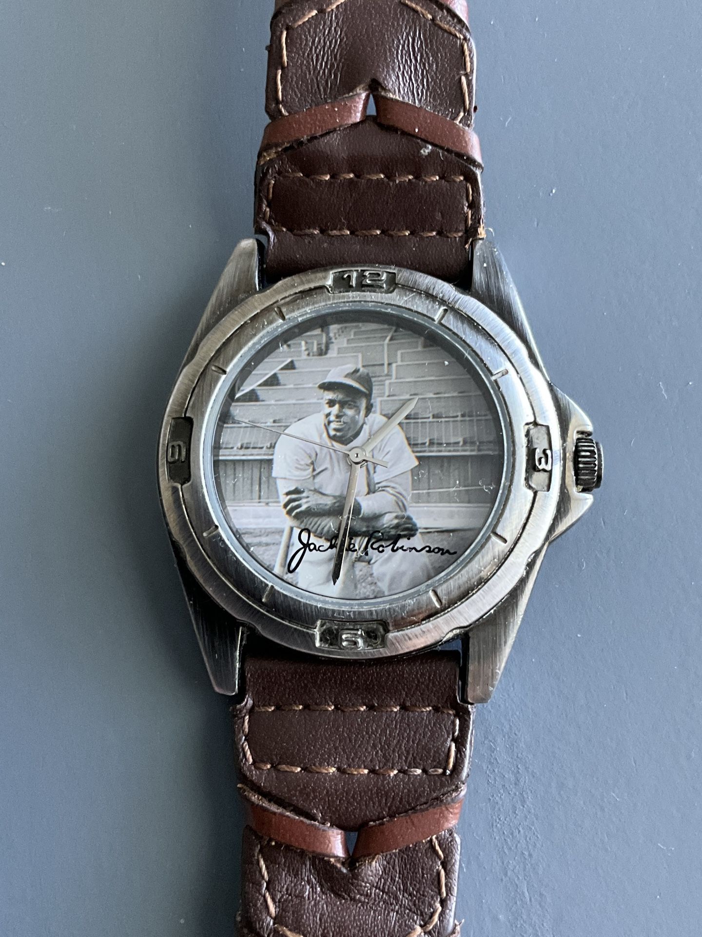 Baseball Legends Jackie Robinson Life Series Watch with Original Strap , stainless steel