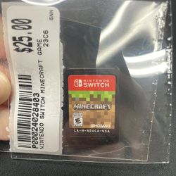 Nintendo Switch Minecraft Game