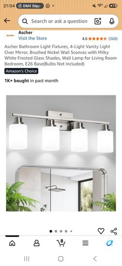4 light vanity