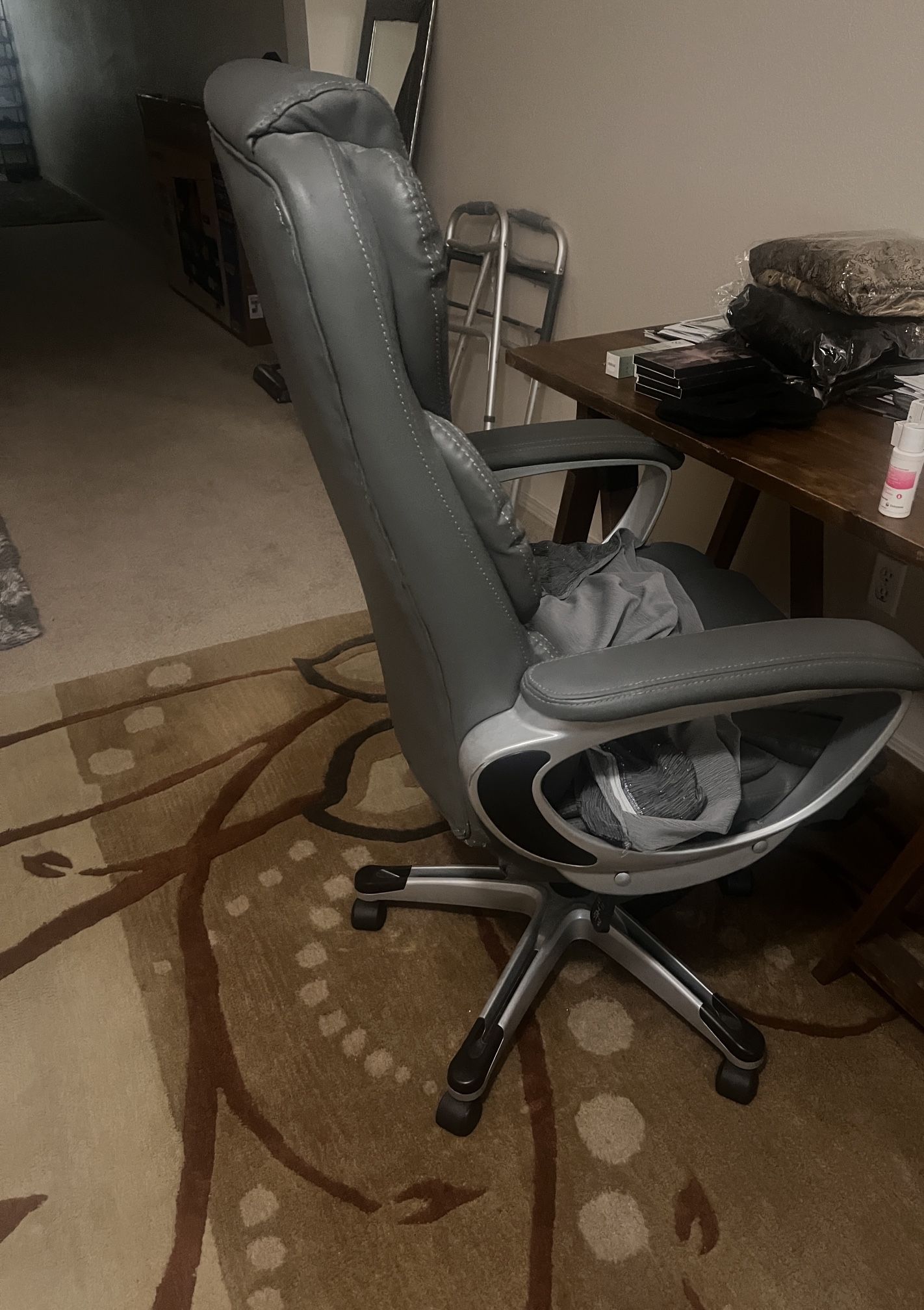 Queen Bed And Mattress.. Computer Chair