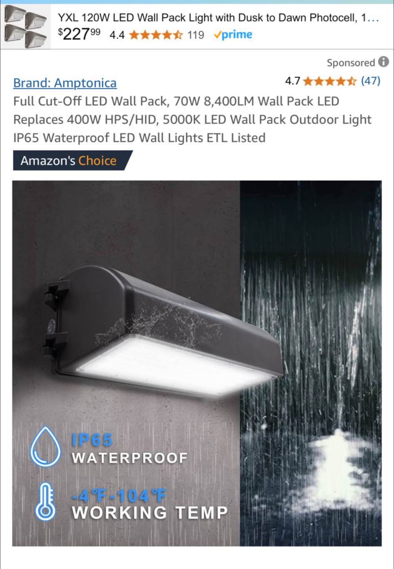 35W Full Cutoff LED Wall Pack Light