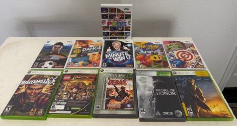 Xbox 360 Nintendo Wii Video Game lot