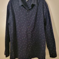 Attefact Men's Regular Long Sleeve Dress Shirt Size XXL