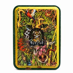 1995 Zippo Mysteries of the Forest Jaguar and Cub Lighter with Original Tin