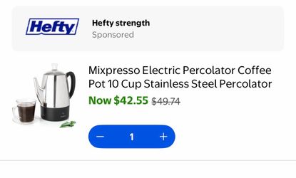 Mixpresso Electric Coffee Percolator