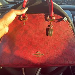 Authentic Coach Cherry Red Purse