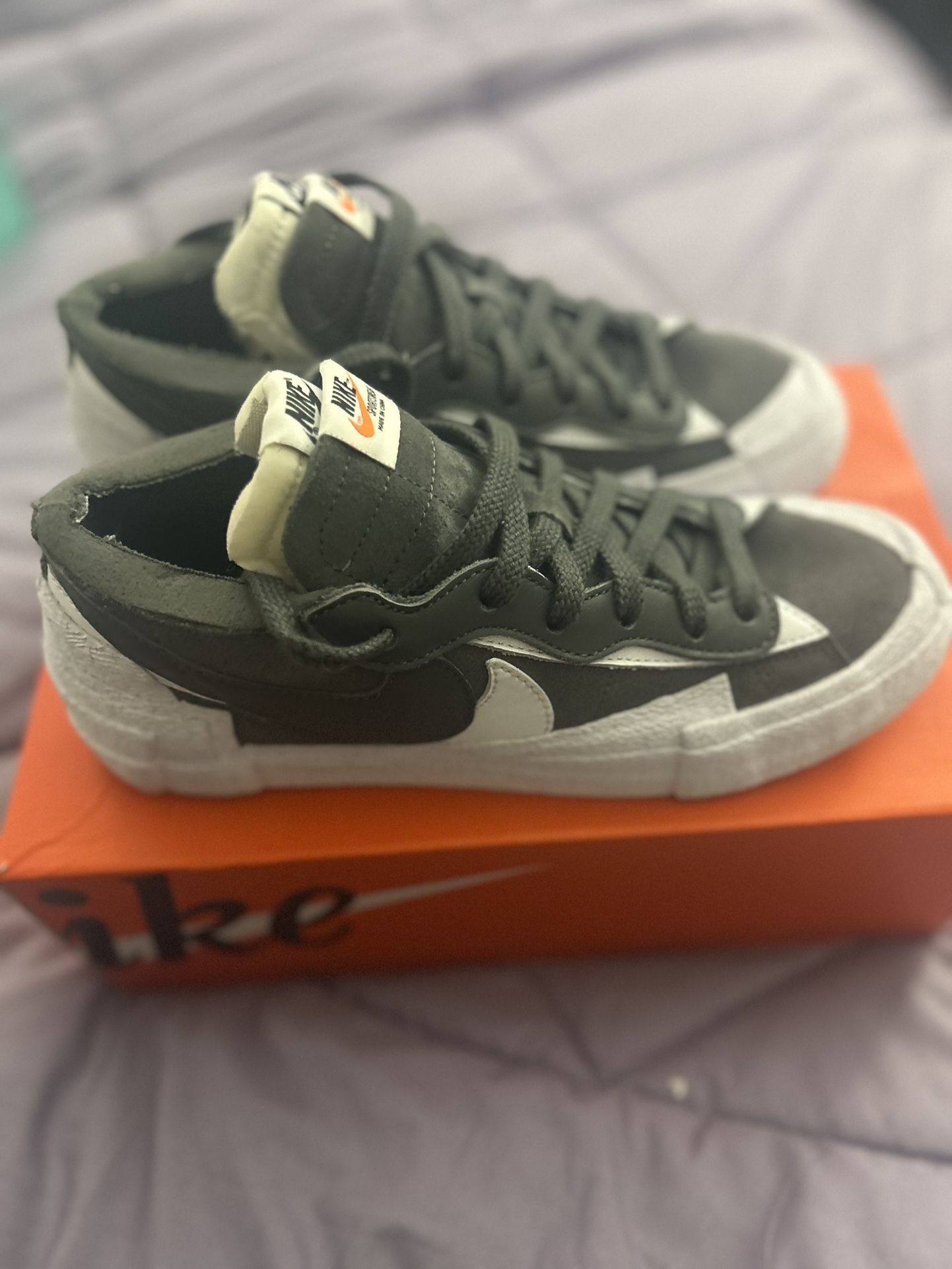 Size 8 - Nike sacai x Blazer Low Iron Grey
