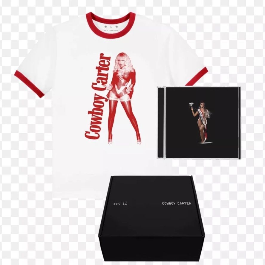 BEYONCÉ COWBOY CARTER LIMITED EDITION EXCLUSIVE COVER CD BOXSET (RED) - Sizes M, L, XL, XXL Available