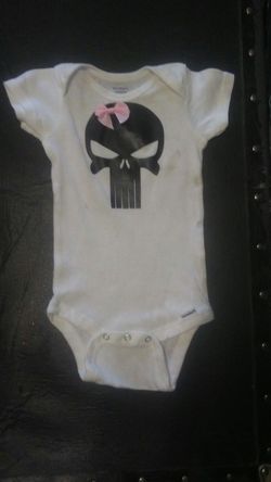 12 month punisher onesie