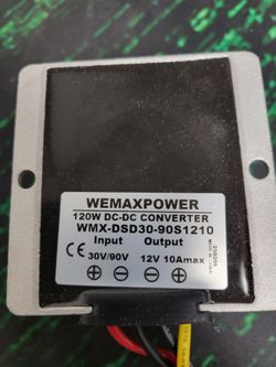 DC Converter 30v/90v Input - 12v @ 10A output