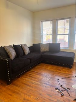 Black and Gold Sectional