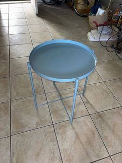 Blue side table