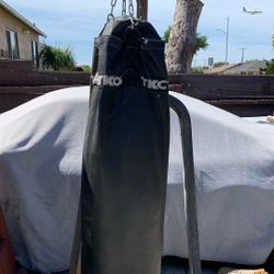 TKO heavy bag with metal stand
