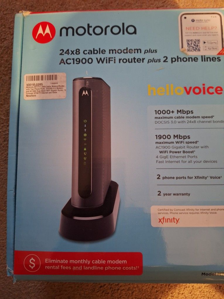 Motorola Cable Modem WiFi Router