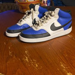 Blue Nikes And Brown Converses Barely Worn No Use For Them Anymore 