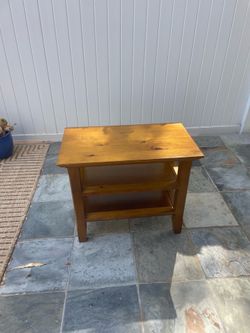 Solid Wood End Table