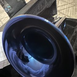Nice Blue Trumpet with New Mouthpiece and Valve Oil $200 Firm
