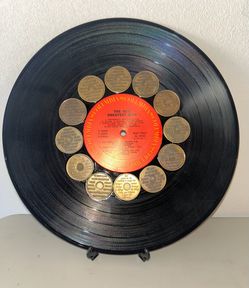 Serenity prayer coin record - Decor /display piece