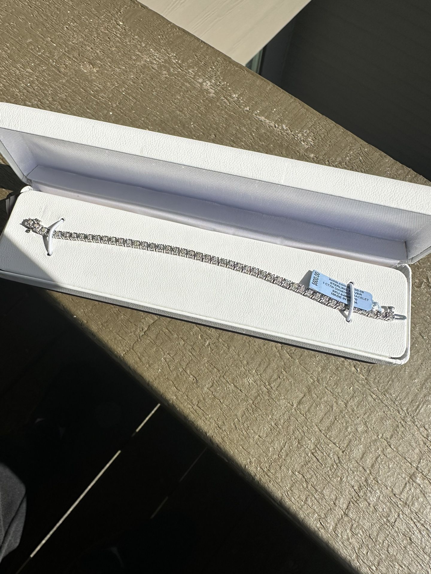 7” Sterling Silver 1 Carat Diamond Tennis Bracelet 