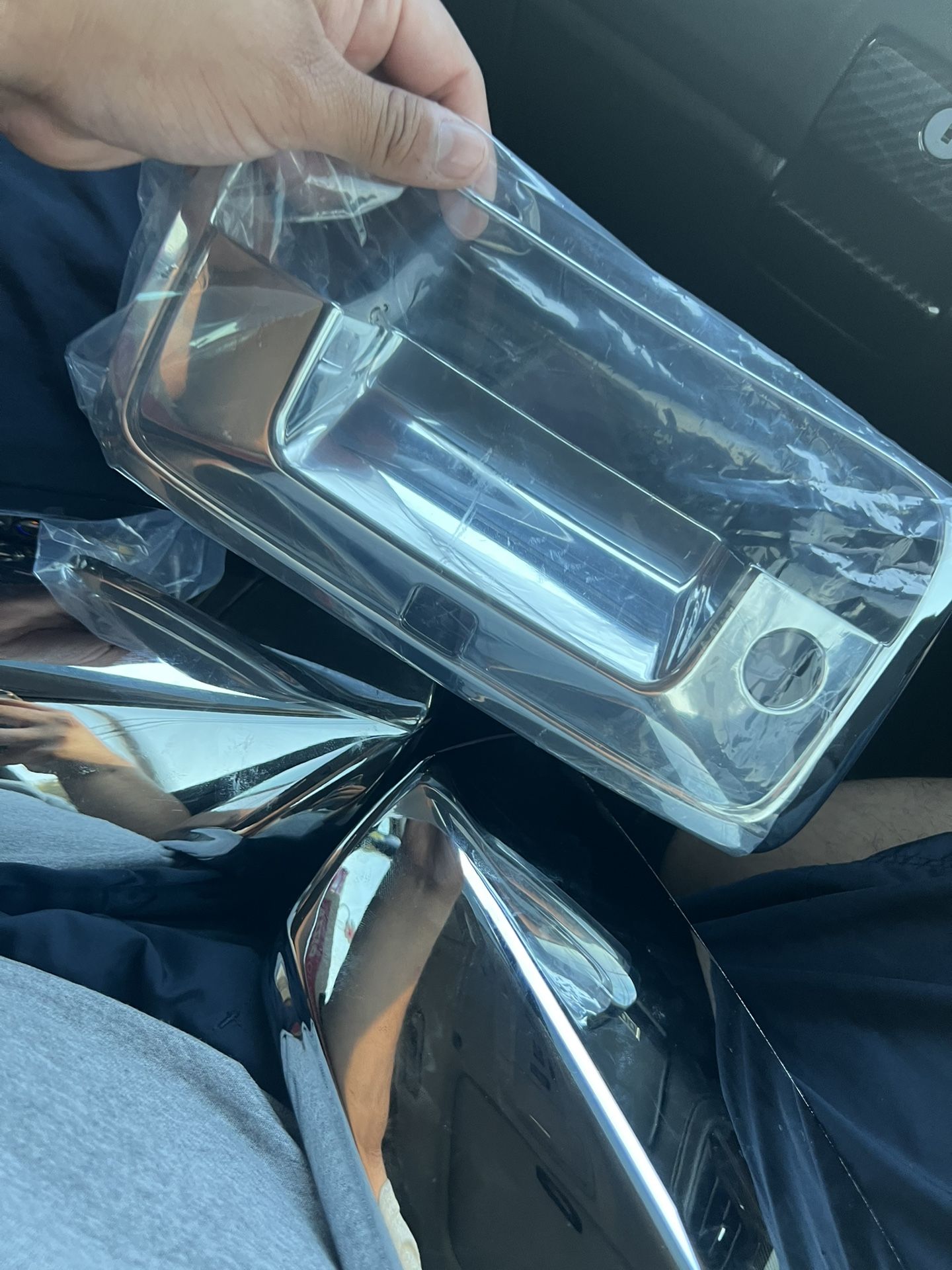 2016-2018 Silverado Mirror Caps And Tail Gate Handle Chrome