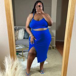 Blue Two Piece On Sale 
