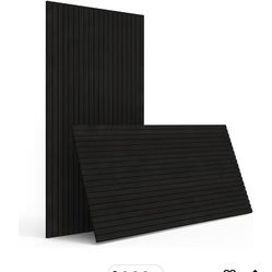 4-Piece Wood Slat Wall Panel for Interior Wall Decor Noise Cancelling 47.2" x 23.6"