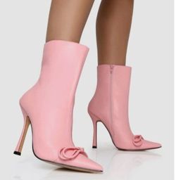 dolls kill booties new size 7 pink bow