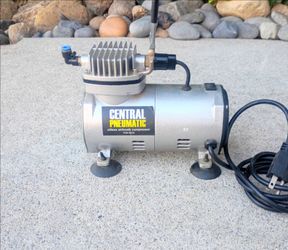 Air Brush Pump Central Pneumatic Oiless - Airbrush Compressor