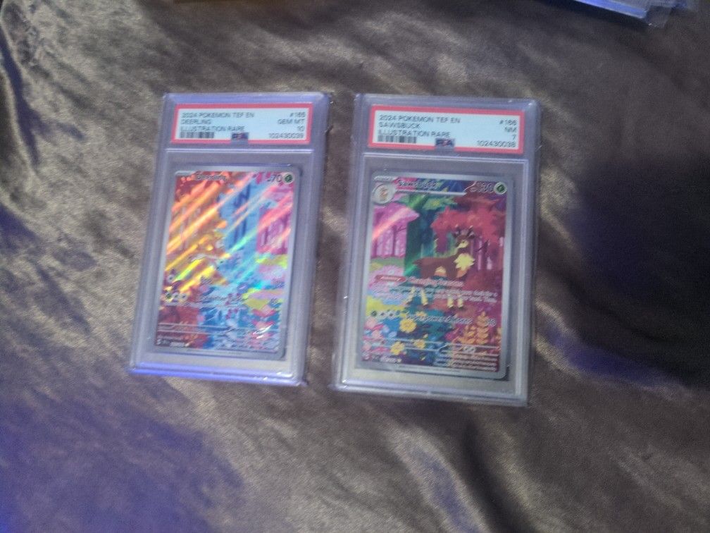 PSA 10 Deerling And A Sawsbuck Combo Card Set