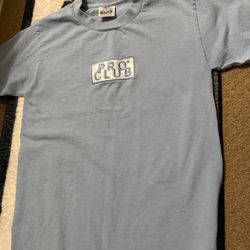 Blue Pro Club Logo Size Small Shirt