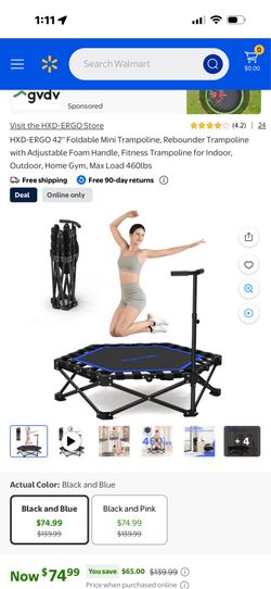 (BRAND NEW)🔥🔥 CLEARANCE SALE/HXD-ERGO 42" Foldable Mini Trampoline/KO-DLZ