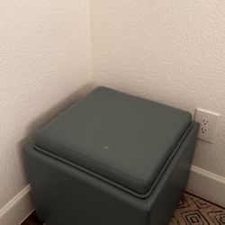 Green Storage Ottoman
