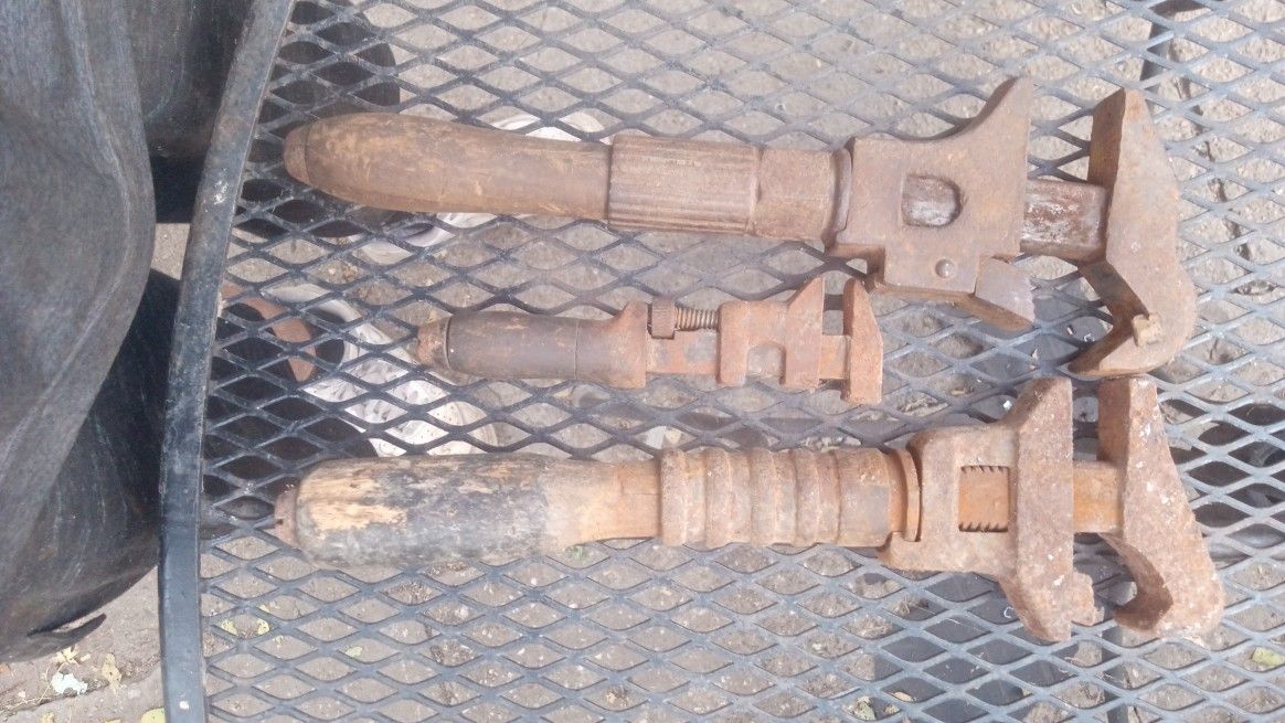 Old Wooden Handle Wrenches