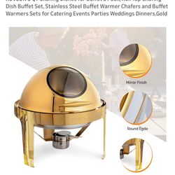 Golden Chafing Dish. (1)