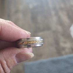 Men's Gold And Silver Wedding Band
