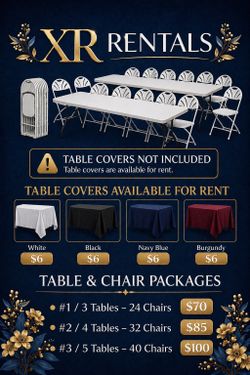 Tables & Chairs 🎈🎈🎈🎈